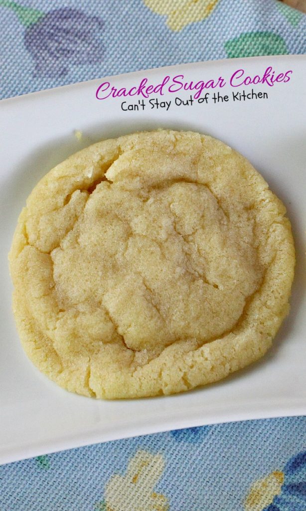 Cracked Sugar Cookies | Can't Stay Out of the Kitchen | most outrageous #sugarcookies ever! These are amazing. #cookie #dessert