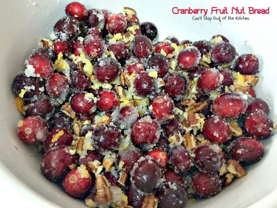 Cranberry Fruit Nut Bread | Can't Stay Out of the Kitchen | festive & delicious #cranberry #bread with #orangejuice and zest. Great for #holiday #breakfasts.