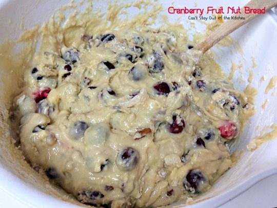Cranberry Fruit Nut Bread | Can't Stay Out of the Kitchen | festive & delicious #cranberry #bread with #orangejuice and zest. Great for #holiday #breakfasts.