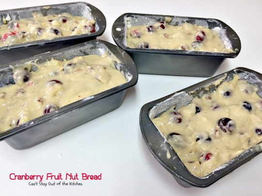 Cranberry Fruit Nut Bread | Can't Stay Out of the Kitchen | festive & delicious #cranberry #bread with #orangejuice and zest. Great for #holiday #breakfasts.