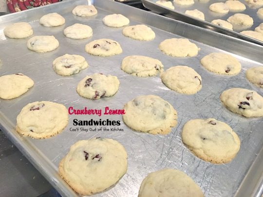 Cranberry Lemon Sandwiches | Can't Stay Out of the Kitchen | these fantastic #cookies are perfect for the #holidays. They use #craisins & #lemon zest. The icing is heavenly. #dessert