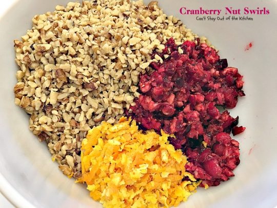 Cranberry Nut Swirls | Can't Stay Out of the Kitchen | these are our favorite #Christmas #cookies. They have a lovely #cranberry, pecan & orange zest filling in a shortbread crust. Heavenly. #dessert