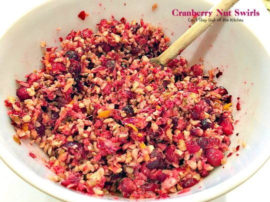 Cranberry Nut Swirls | Can't Stay Out of the Kitchen | these are our favorite #Christmas #cookies. They have a lovely #cranberry, pecan & orange zest filling in a shortbread crust. Heavenly. #dessert
