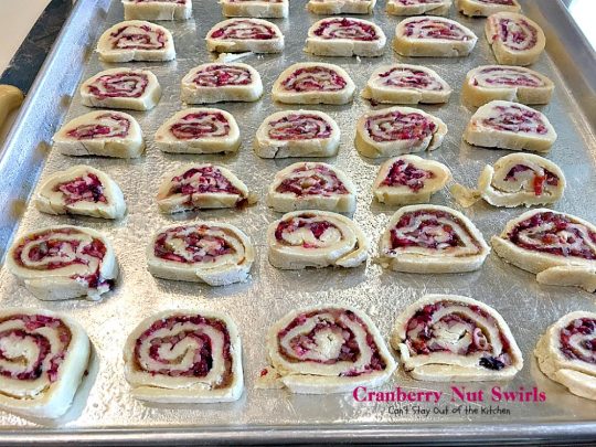 Cranberry Nut Swirls | Can't Stay Out of the Kitchen | these are our favorite #Christmas #cookies. They have a lovely #cranberry, pecan & orange zest filling in a shortbread crust. Heavenly. #dessert