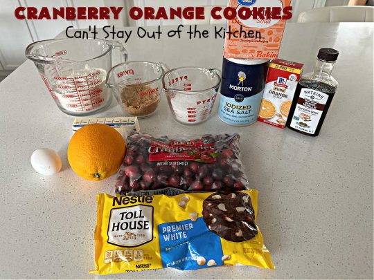 Cranberry Orange Cookies | Can't Stay Out of the Kitchen | these festive & beautiful #cookies are marvelous for #holiday #baking, #tailgating & office parties or a #ChristmasCookieExchange. They're filled with fresh #cranberries, #OrangeZest & #VanillaChips so they explode with flavor. They're a little tart & a little sweet! #dessert #CranberryDessert #CranberryOrangeCookies