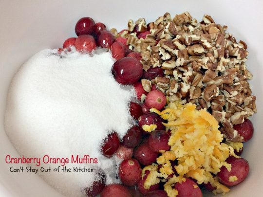 Cranberry Orange Muffins | Can't Stay Out of the Kitchen | these are the BEST #muffins and so great for the #holidays! These have huge muffin tops and are filled with #Cranberries #orangezest and #pecans. Love them!
