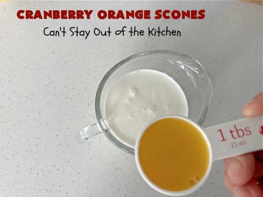 Cranberry Orange Scones | Can't Stay Out of the Kitchen | these luscious #scones have the most spectacular combination of flavors using fresh #cranberries, #OrangeZest & featuring a luscious #orange icing with more Orange Zest on top. They simply beg to be eaten! You'll be swooning after sinking your teeth into these amazing #CranberryOrangeScones. Great for a weekend, company or #holiday #breakfast or #brunch like #Thanksgiving, #Christmas, #NewYearsDay or #ValentinesDay.