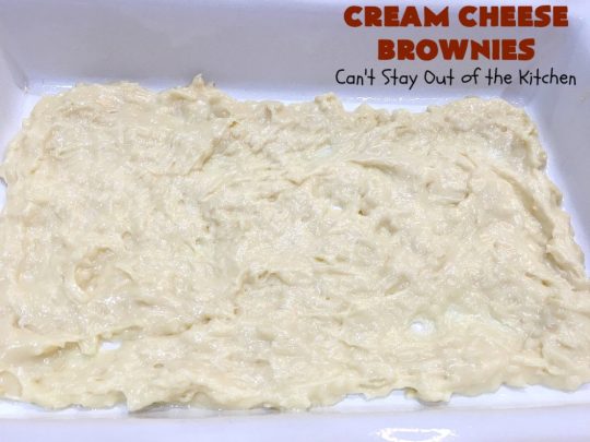 Cream Cheese Brownies | Can't Stay Out of the Kitchen | This is our favorite #brownie #recipe ever! The #CreamCheese layer includes #coconut & the brownie layer includes #ChocolateChips & #pecans. Swirled together these are absolutely decadent! Terrific for #tailgating parties or summer #holiday fun like #FourthOfJuly or #LaborDay. #dessert #HolidayDessert #ChocolateDessert #CreamCheeseDessert #cookie #CreamCheeseBrownies
