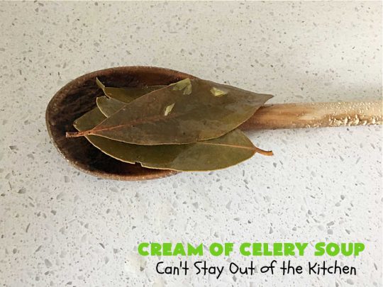 Cream of Celery Soup | Can't Stay Out of the Kitchen | this delicious #GooseberryPatch #recipe uses #potatoes to thicken the #soup so it's healthier & #GlutenFree. This is great for cool, winter nights, but also fantastic re-heated for lunches. #celery #CreamOfCelerySoup