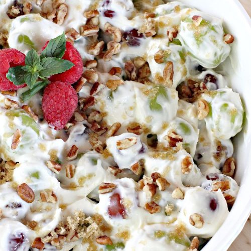 Creamy Grape Salad | Can't Stay Out of the Kitchen