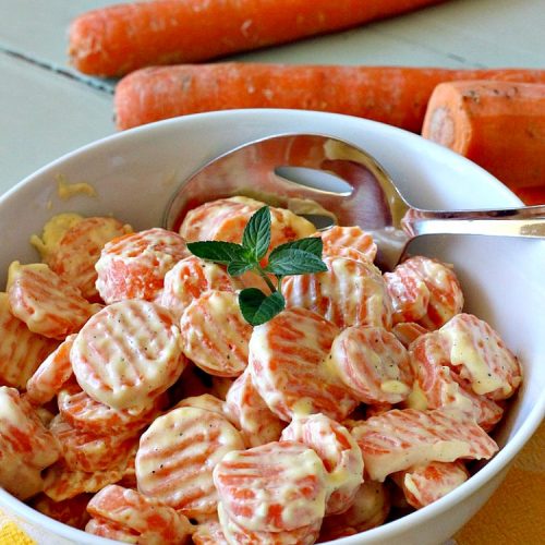Creamy Sweet Carrots | Can't Stay Out of the Kitchen | easy 5-ingredient #recipe that can be whipped up in 10 minutes! Great for weeknight, company or #holiday dinners. #GlutenFree #Carrots #CreamCheese #CreamySweetCarrots