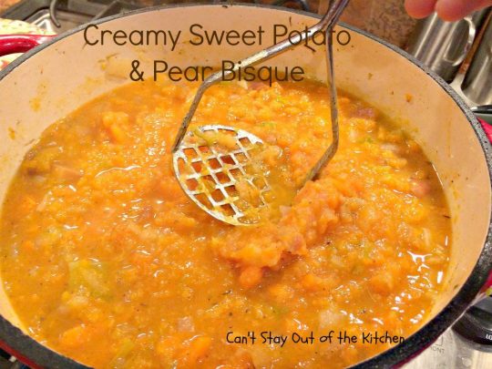 Creamy Sweet Potato and Pear Bisque - IMG_3001