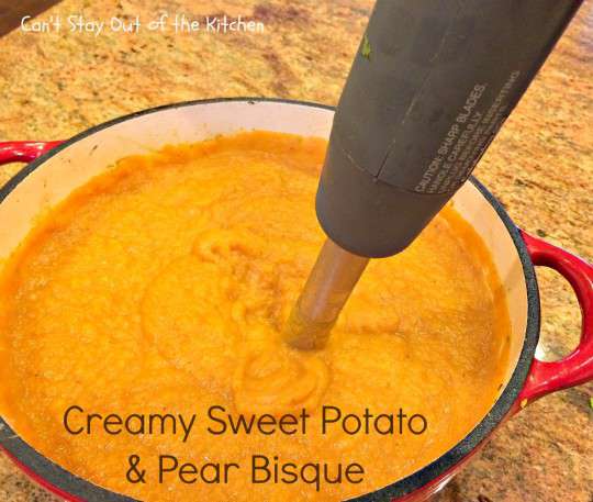 Creamy Sweet Potato and Pear Bisque - IMG_3002
