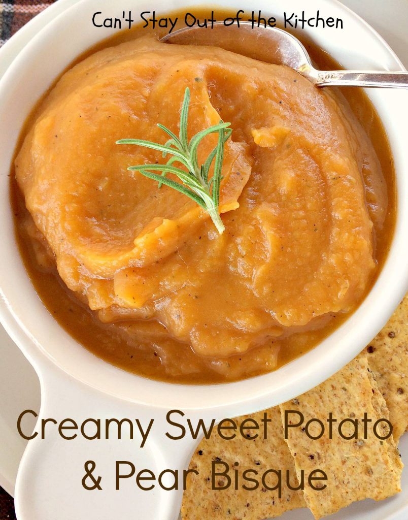 Creamy Sweet Potato and Pear Bisque - IMG_3007
