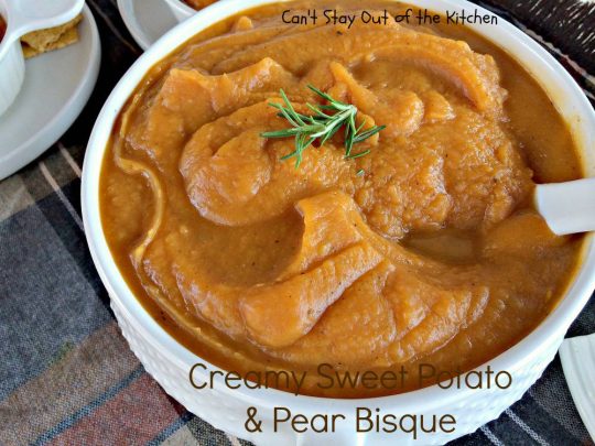 Creamy Sweet Potato and Pear Bisque - IMG_3014
