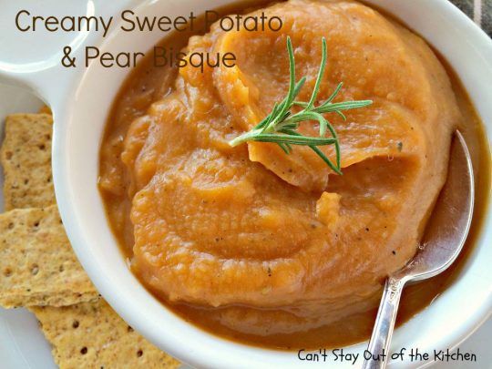 Creamy Sweet Potato and Pear Bisque - IMG_3019