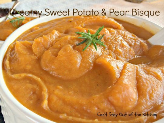 Creamy Sweet Potato and Pear Bisque - IMG_3031
