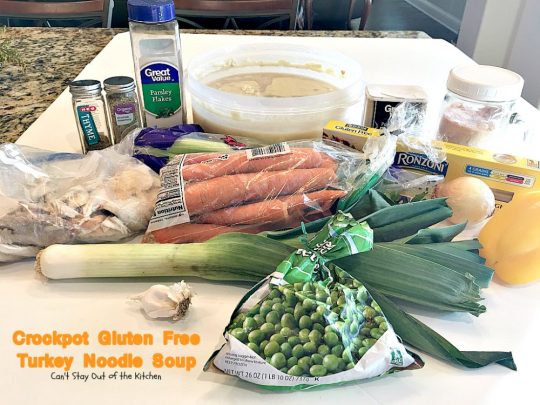 Crockpot Gluten Free Turkey Noodle Soup | Can't Stay Out of the Kitchen | this #soup turned out fantastic. Used leftover #turkey & broth & made it in the #crockpot. #glutenfree