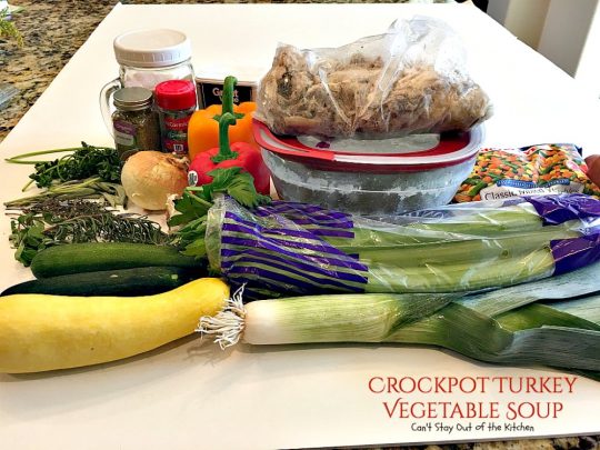 Crockpot Turkey Vegetable Soup | Can't Stay Out of the Kitchen | healthy, delicious, low calorie, clean eating way to enjoy leftover #turkey! Great comfort food. #glutenfree