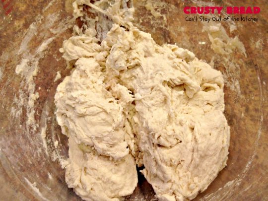 Crusty Bread | Can't Stay Out of the Kitchen | this easy "No-Knead" #bread is fantastic. It uses only 4 ingredients so it's incredibly inexpensive. Terrific Artisan type bread for any dinner meal. #vegan #CrustyBread #NoKneadBread #VeganBread #ArtisanBread