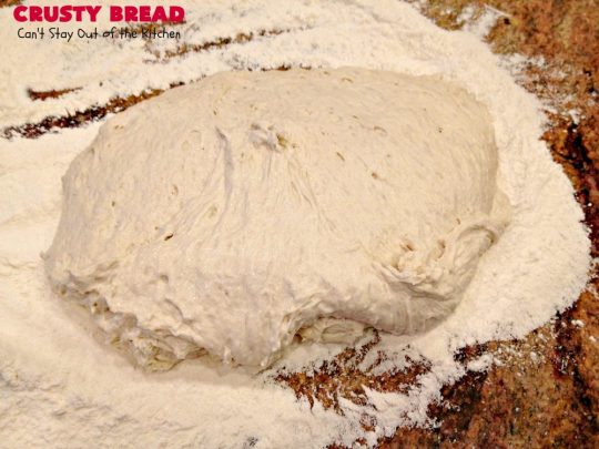 Crusty Bread | Can't Stay Out of the Kitchen | this easy "No-Knead" #bread is fantastic. It uses only 4 ingredients so it's incredibly inexpensive. Terrific Artisan type bread for any dinner meal. #vegan #CrustyBread #NoKneadBread #VeganBread #ArtisanBread