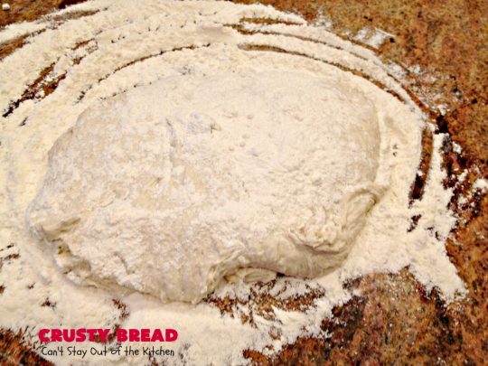 Crusty Bread | Can't Stay Out of the Kitchen | this easy "No-Knead" #bread is fantastic. It uses only 4 ingredients so it's incredibly inexpensive. Terrific Artisan type bread for any dinner meal. #vegan #CrustyBread #NoKneadBread #VeganBread #ArtisanBread