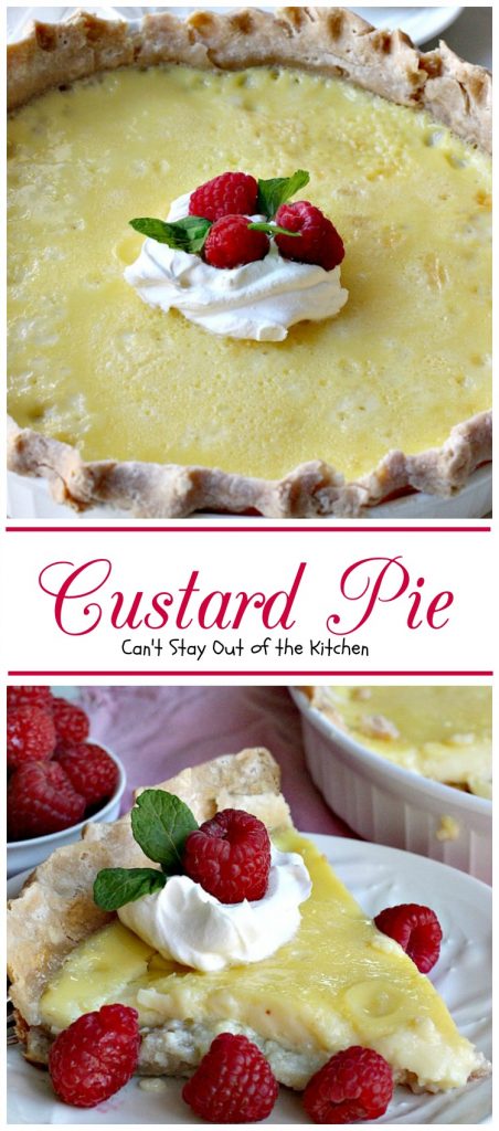 Custard Pie | Can't Stay Out of the Kitchen