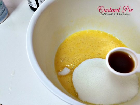 Mom's Custard Pie | Can't Stay Out of the Kitchen | this delicious #pie makes a great #holiday #dessert. This has always been my kid's favorite pie!