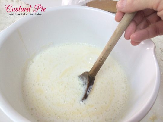 Mom's Custard Pie | Can't Stay Out of the Kitchen | this delicious #pie makes a great #holiday #dessert. This has always been my kid's favorite pie!