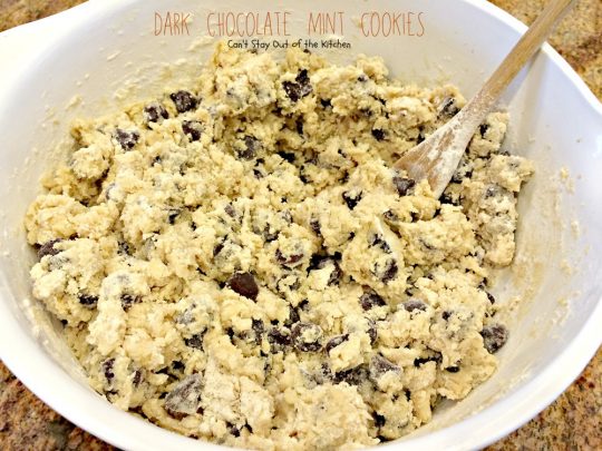 Dark Chocolate Mint Cookies | Can't Stay Out of the Kitchen | One of the best #chocolate #mint #cookies ever! #dessert