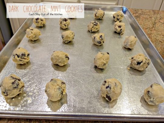 Dark Chocolate Mint Cookies | Can't Stay Out of the Kitchen | One of the best #chocolate #mint #cookies ever! #dessert