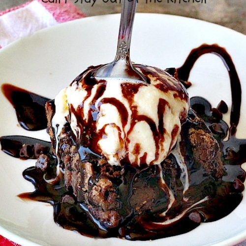 Decadent Double Chocolate Brownies | Can't Stay Out of the Kitchen | these decadent #brownies just dissolve in your mouth. They are so awesome & the perfect #dessert for summer #holiday fun, backyard barbecues or potlucks. #Ghirardelli #chocolate