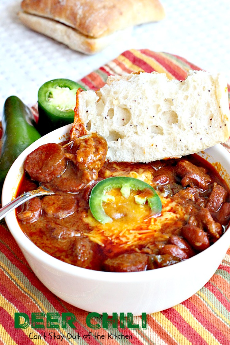 Deer Chili | Can't Stay Out of the Kitchen