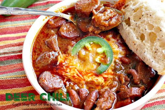 Deer Chili | Can't Stay Out of the Kitchen | fantastic #chili recipe that's quick and easy. #glutenfree #venison #Tex-Mex