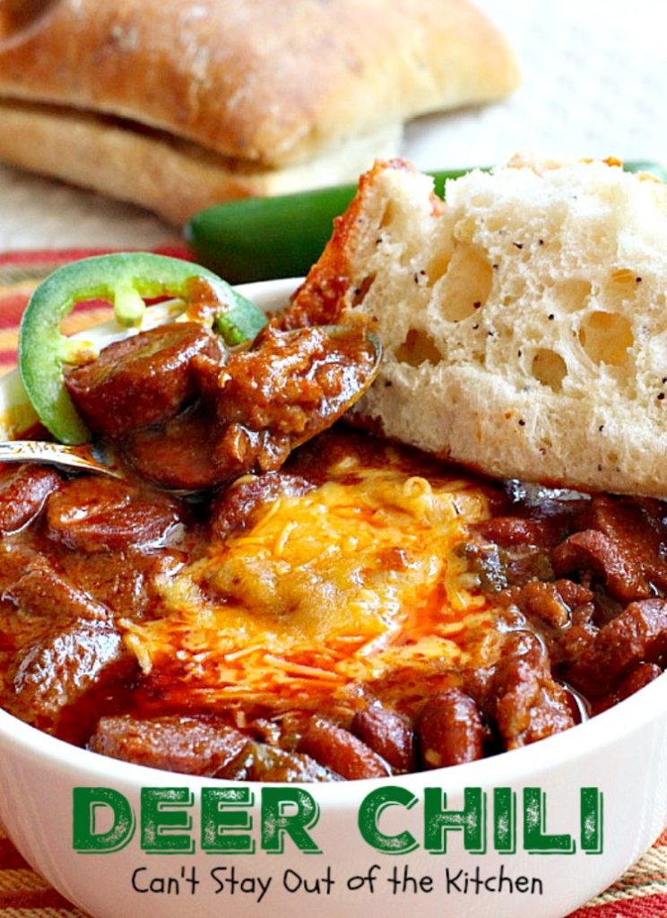 Deer Chili | Can't Stay Out of the Kitchen | fantastic #chili recipe that's quick and easy. #glutenfree #venison #Tex-Mex