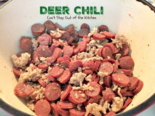 Deer Chili | Can't Stay Out of the Kitchen | fantastic #chili recipe that's quick and easy. #glutenfree #venison #Tex-Mex