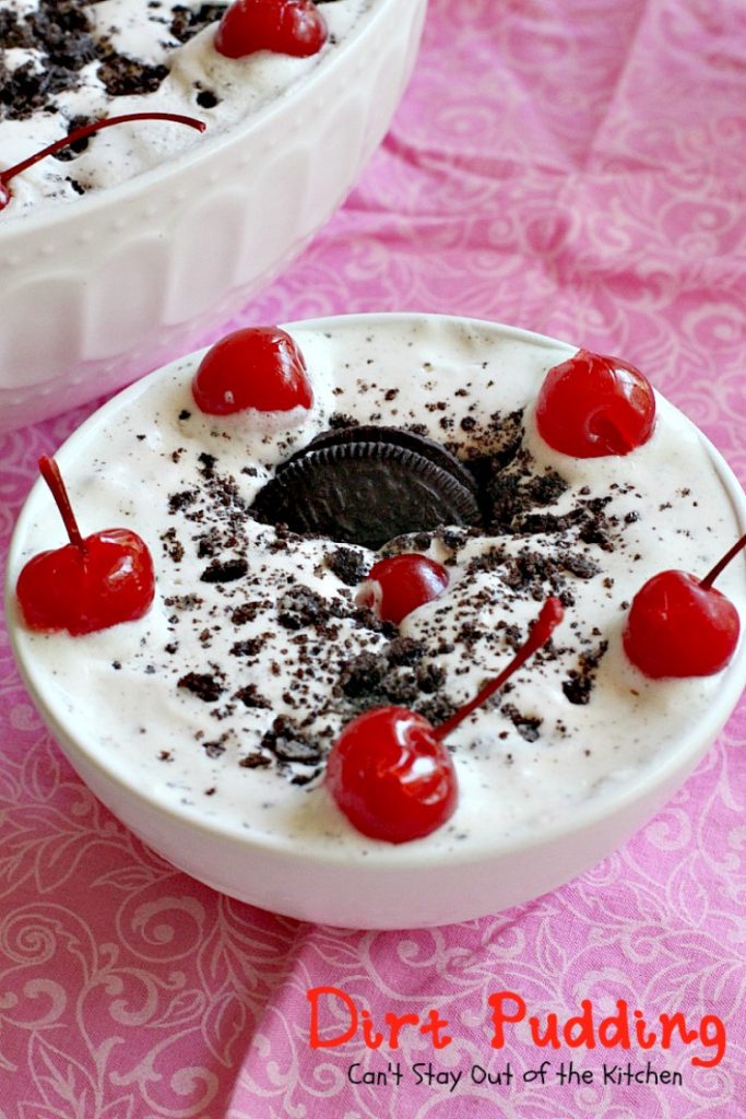 Dirt Pudding | Can't Stay Out of the Kitchen | this spectacular #icecream #dessert is made with only 3 ingredients. It's so easy and great to make for the #holidays. #Oreos 