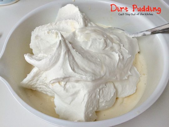 Dirt Pudding | Can't Stay Out of the Kitchen | this spectacular #icecream #dessert is made with only 3 ingredients. It's so easy and great to make for the #holidays. #Oreos 
