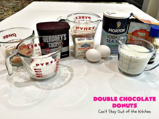 Double Chocolate Donuts | Can't Stay Out of the Kitchen | these #chocolate #donuts are irresistible & perfect for a #holiday #breakfast like #Thanksgiving, #Christmas or #NewYearsDay. The chocolate icing & #sprinkles make them heavenly. #chocolatedonuts #holidaybreakfast #ChristmasBreakfast #ThanksgivingBreakfast 