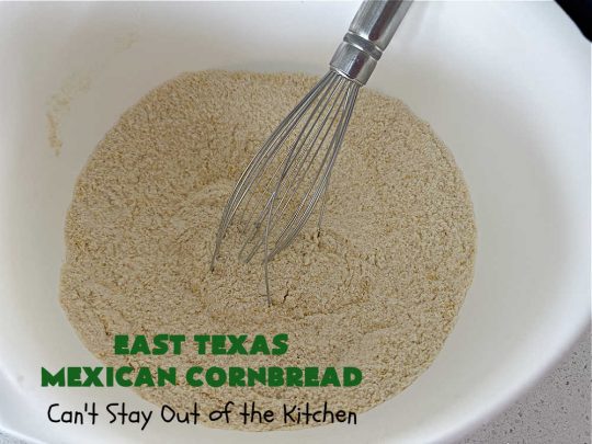 East Texas Mexican Cornbread | Can't Stay Out of the Kitchen | this fantastic layered #cornbread has a #GroundBeef layer in the middle that includes #CheddarCheese. The #cornbread layers include #CreamedCorn & #JalapeñoPeppers. Great for any #TexMex meal especially when served hot right out of the oven! #CincoDeMayo #Mexican #EastTexas #MexicanCornbread #EastTexasMexicanCornbread