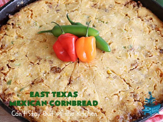 East Texas Mexican Cornbread | Can't Stay Out of the Kitchen | this fantastic layered #cornbread has a #GroundBeef layer in the middle that includes #CheddarCheese. The #cornbread layers include #CreamedCorn & #JalapeñoPeppers. Great for any #TexMex meal especially when served hot right out of the oven! #CincoDeMayo #Mexican #EastTexas #MexicanCornbread #EastTexasMexicanCornbread