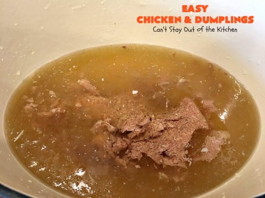 Easy Chicken and Dumplings | Can't Stay Out of the Kitchen | this #chicken #soup is absolutely fantastic. We drooled over every bite. So warm, comforting and perfect for winter. I made #glutenfree #dumplings but you can make regular flour dumplings if you prefer.