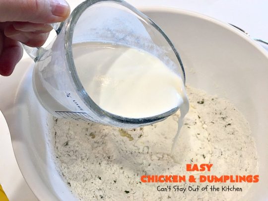 Easy Chicken and Dumplings | Can't Stay Out of the Kitchen | this #chicken #soup is absolutely fantastic. We drooled over every bite. So warm, comforting and perfect for winter. I made #glutenfree #dumplings but you can make regular flour dumplings if you prefer.