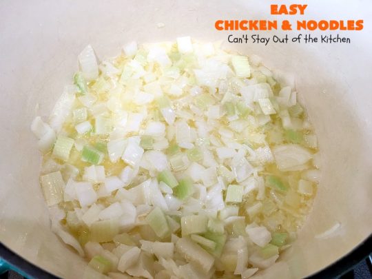 Easy Chicken and Noodles | Can't Stay Out of the Kitchen | This amazing #ChickenAndNoodles #recipe is irresistible & mouthwatering comfort food. Can be made for weeknight dinners in less than 30 minutes! #chicken #noodles #soup #EasyChickenAndNoodles