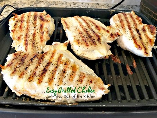 Easy Grilled Chicken | Can't Stay Out of the Kitchen | Easy & delicious 3-ingredient #chicken entree with a homemade #BBQ sauce. #glutenfree