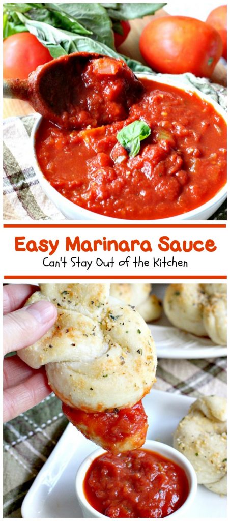 Easy Marinara Sauce | Can't Stay Out of the Kitchen