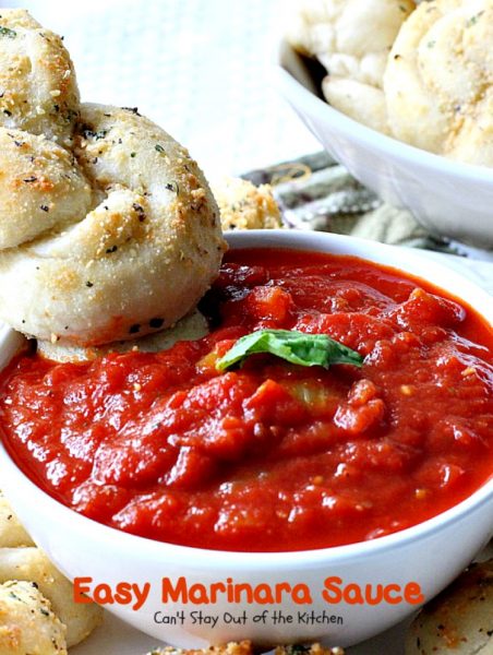 Easy Marinara Sauce | Can't Stay Out of the Kitchen | the most delicious homemade #marinarasauce. So quick and easy to make. Great with #pasta or #garlicbread. #Italian