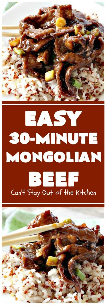 Easy Mongolian Beef | Can't Stay Out of the Kitchen
