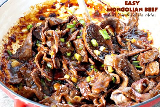 Easy 30-Minute Mongolian Beef | Can't Stay Out of the Kitchen | this is perfect for weeknight suppers when you need to have a meal ready in 30 minutes! This scrumptious #beef entree is absolutely terrific served over rice. #glutenfree