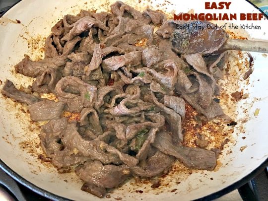 Easy 30-Minute Mongolian Beef | Can't Stay Out of the Kitchen | this is perfect for weeknight suppers when you need to have a meal ready in 30 minutes! This scrumptious #beef entree is absolutely terrific served over rice. #glutenfree